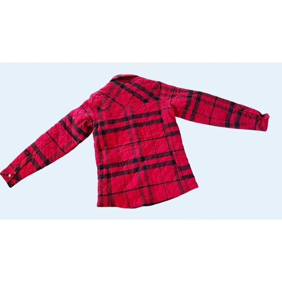 DICKIES Quilted Flannel Shirt Jacket Shacket Full Snap Button Size Sm NEW NWT - Picture 6 of 8